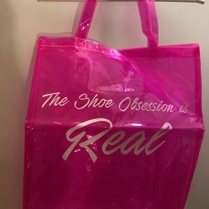 Neon pink Tote bag